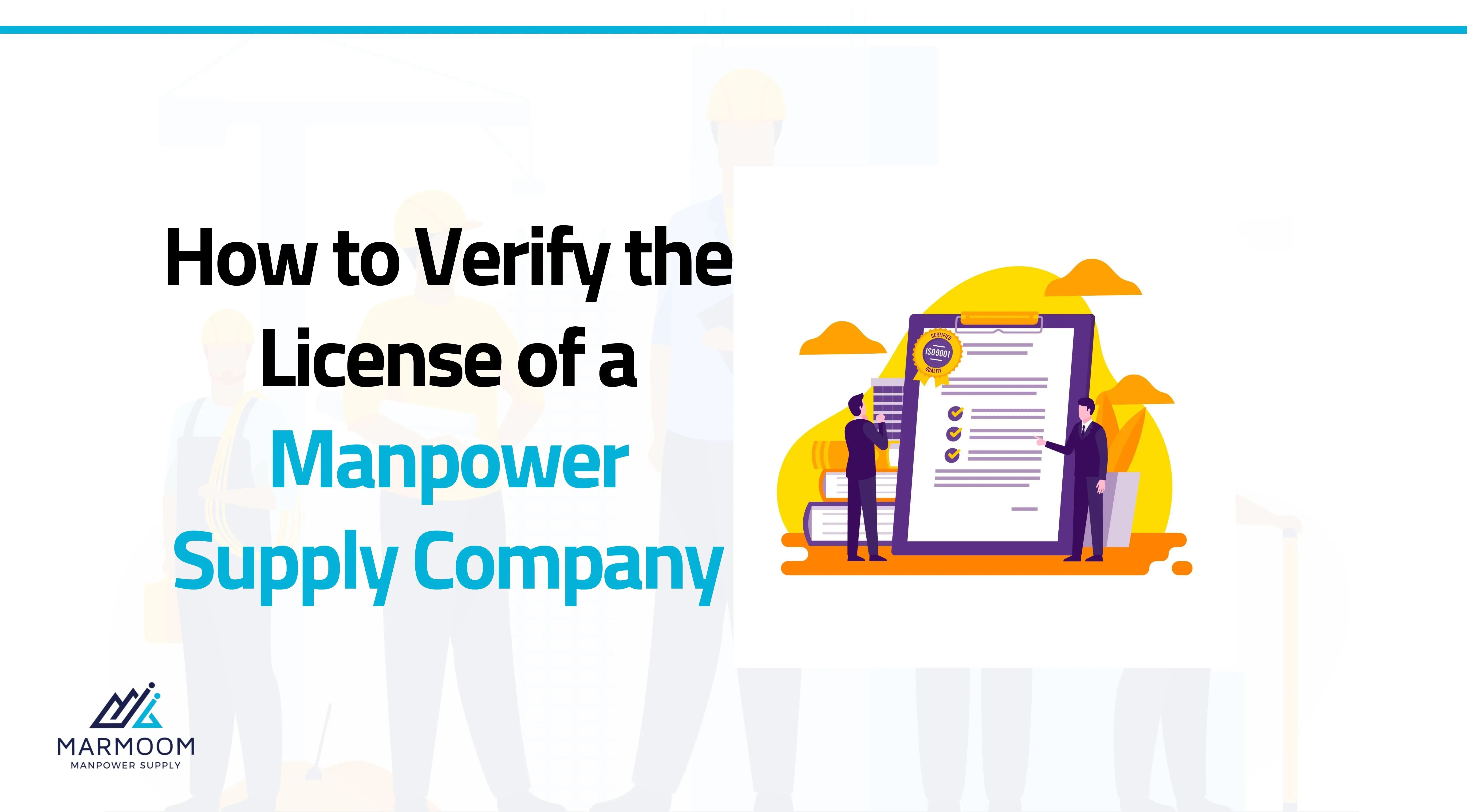 Checklist to Verify the License of a Manpower Supply Company